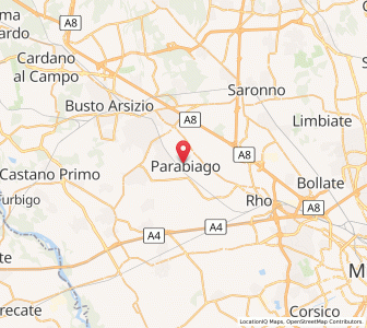 Map of Parabiago, Lombardy