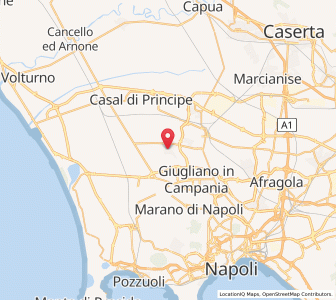 Map of Parete, Campania