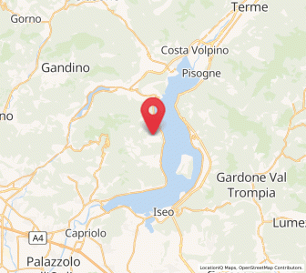 Map of Parzanica, Lombardy