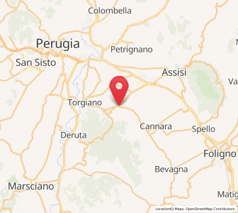 Map of Passaggio, Umbria