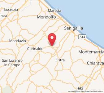 Map of Passo Ripe, The Marches