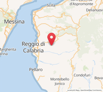 Map of Pavigliana, Calabria