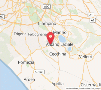 Map of Pavona, Lazio