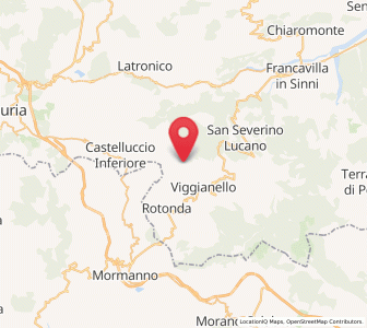 Map of Pedali, Basilicate
