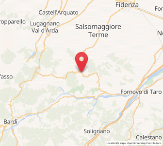 Map of Pellegrino Parmense, Emilia-Romagna