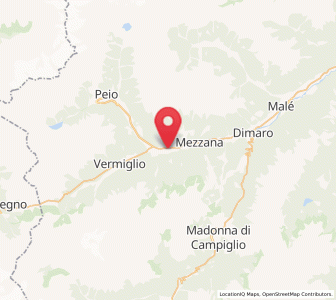 Map of Pellizzano, Trentino-Alto Adige