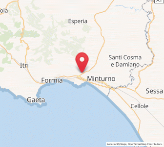 Map of Penitro, Lazio