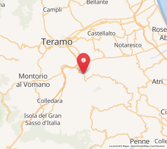 Map of Penna Sant'Andrea, Abruzzo
