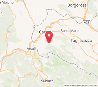 Map of Pereto, Abruzzo