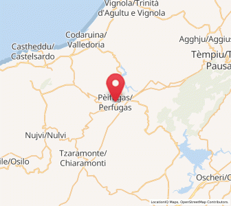 Map of Perfugas, Sardinia