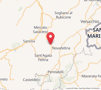 Map of Perticara, Emilia-Romagna