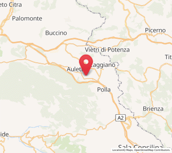 Map of Pertosa, Campania