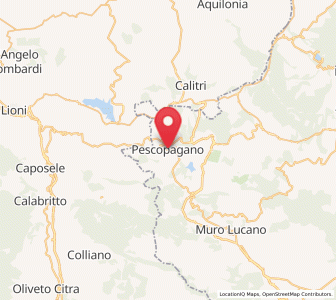 Map of Pescopagano, Basilicate