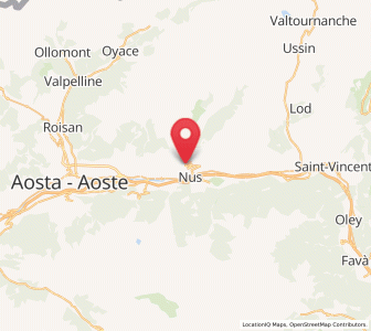 Map of Petit Fenis, Aosta Valley