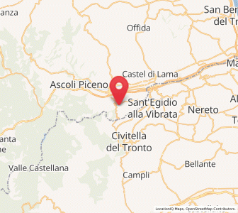 Map of Piane di Morro, The Marches