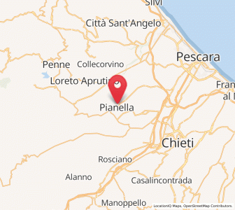 Map of Pianella, Abruzzo