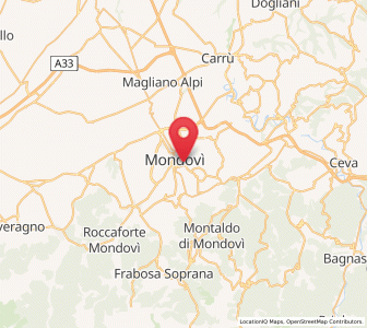Map of Piazza, Piedmont