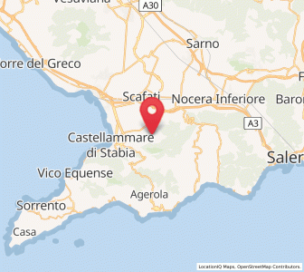 Map of Piazza Roma, Campania