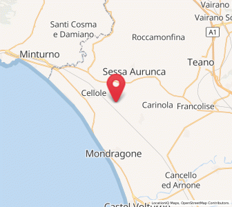 Map of Piedimonte, Campania