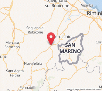 Map of Pietracuta, Emilia-Romagna