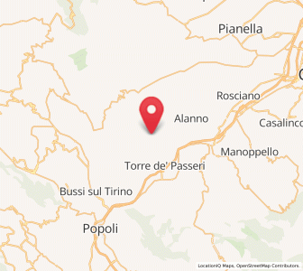 Map of Pietranico, Abruzzo