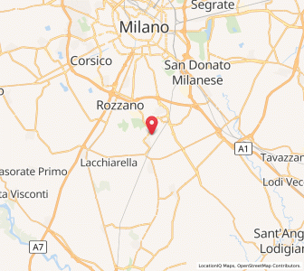 Map of Pieve Emanuele, Lombardy