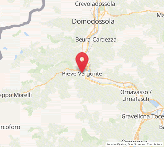Map of Pieve Vergonte, Piedmont