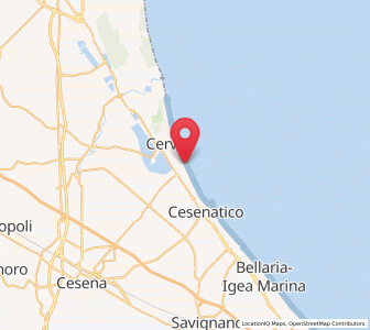 Map of Pinarella, Emilia-Romagna