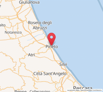 Map of Pineto, Abruzzo