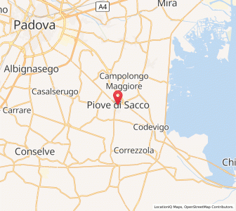 Map of Piove di Sacco-Piovega, Veneto