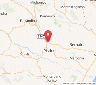 Map of Pisticci Scalo, Basilicate