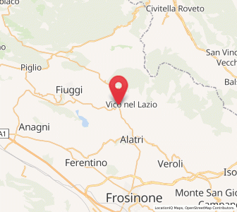 Map of Pitocco, Lazio