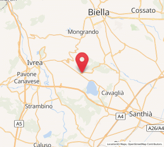 Map of Piverone, Piedmont