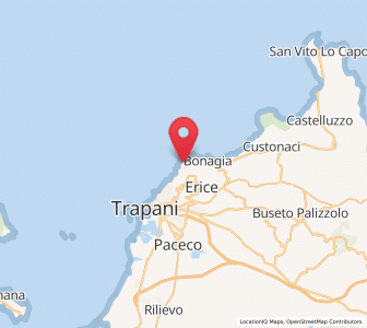Map of Pizzolungo, Sicily