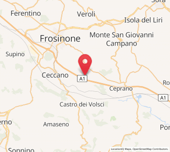 Map of Pofi, Lazio
