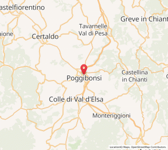 Map of Poggibonsi, Tuscany