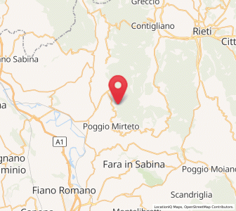 Map of Poggio Catino, Lazio