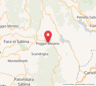 Map of Poggio Moiano, Lazio