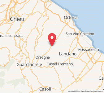 Map of Poggiofiorito, Abruzzo