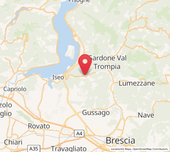 Map of Polaveno, Lombardy