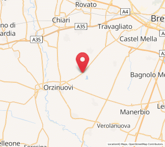 Map of Pompiano, Lombardy