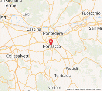 Map of Ponsacco, Tuscany