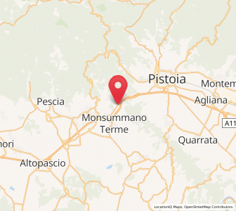 Map of Ponte di Serravalle, Tuscany