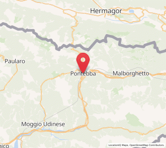 Map of Pontebba, Friuli Venezia Giulia