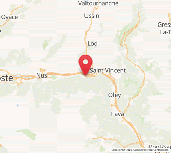 Map of Pontey, Aosta Valley
