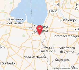 Map of Ponti sul Mincio, Lombardy