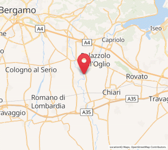 Map of Pontoglio, Lombardy