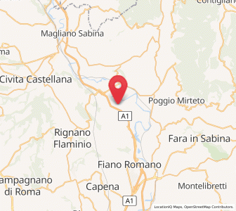 Map of Ponzano Romano, Lazio