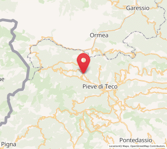 Map of Pornassio, Liguria