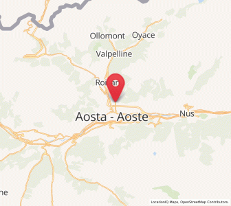 Map of Porossan, Aosta Valley